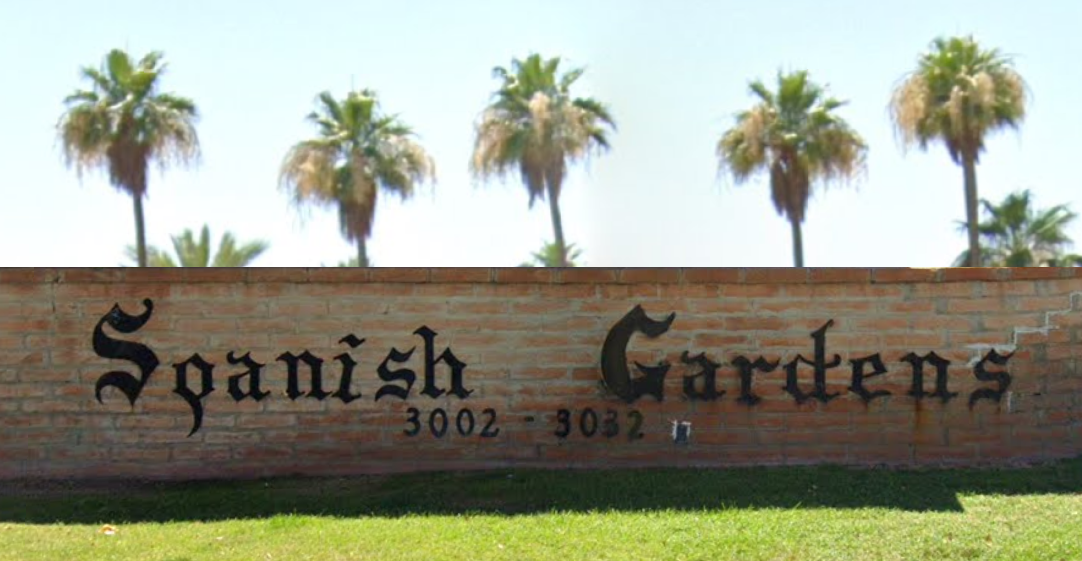 Spanish Gardens Sign